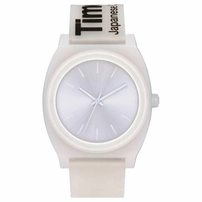 Nixon Women's Quartz Watch - Time Teller White Dial Rubber Strap | A1193172