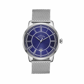 No.29 Automatic Steel, Navy and Mesh