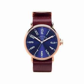 No.88 Rose Gold and Oxblood Leather