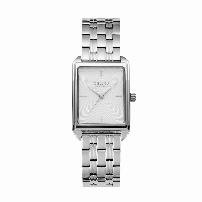 Obaku Kamille - Brace White Dial Stainless Steel Ladies Watch V293LXCISC