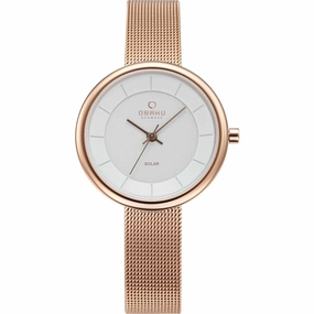 Obaku Women's Lys White Dial Watch