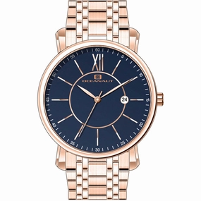 Oceanaut Men's Watch - Expedition Blue Dial Plated Stainless Steel Bracelet | OC4986