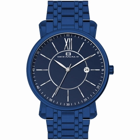 Oceanaut Men's Watch - Expedition Blue Dial Plated Stainless Steel Bracelet | OC4989
