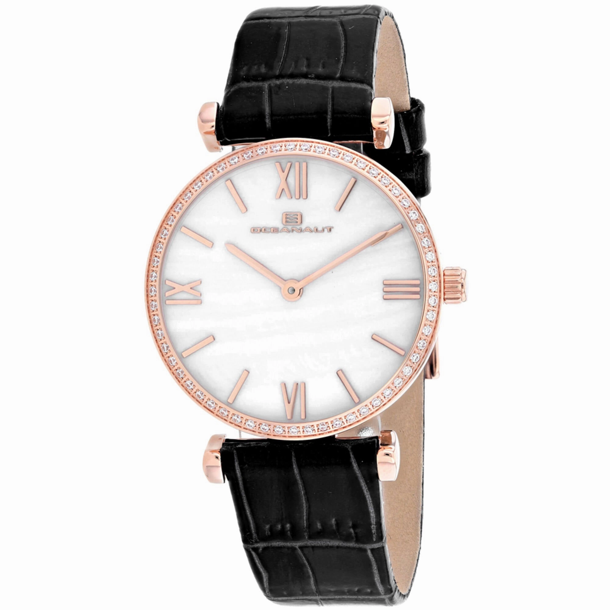Oceanaut Women's Watch - Harmony White Mother of Pearl Dial Leather Strap | OC3213