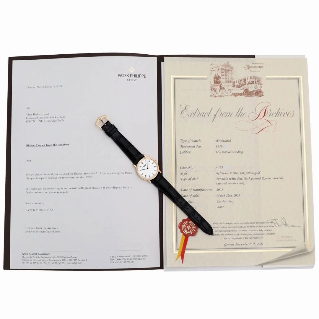Patek Philippe Calatrava, Reference 3520