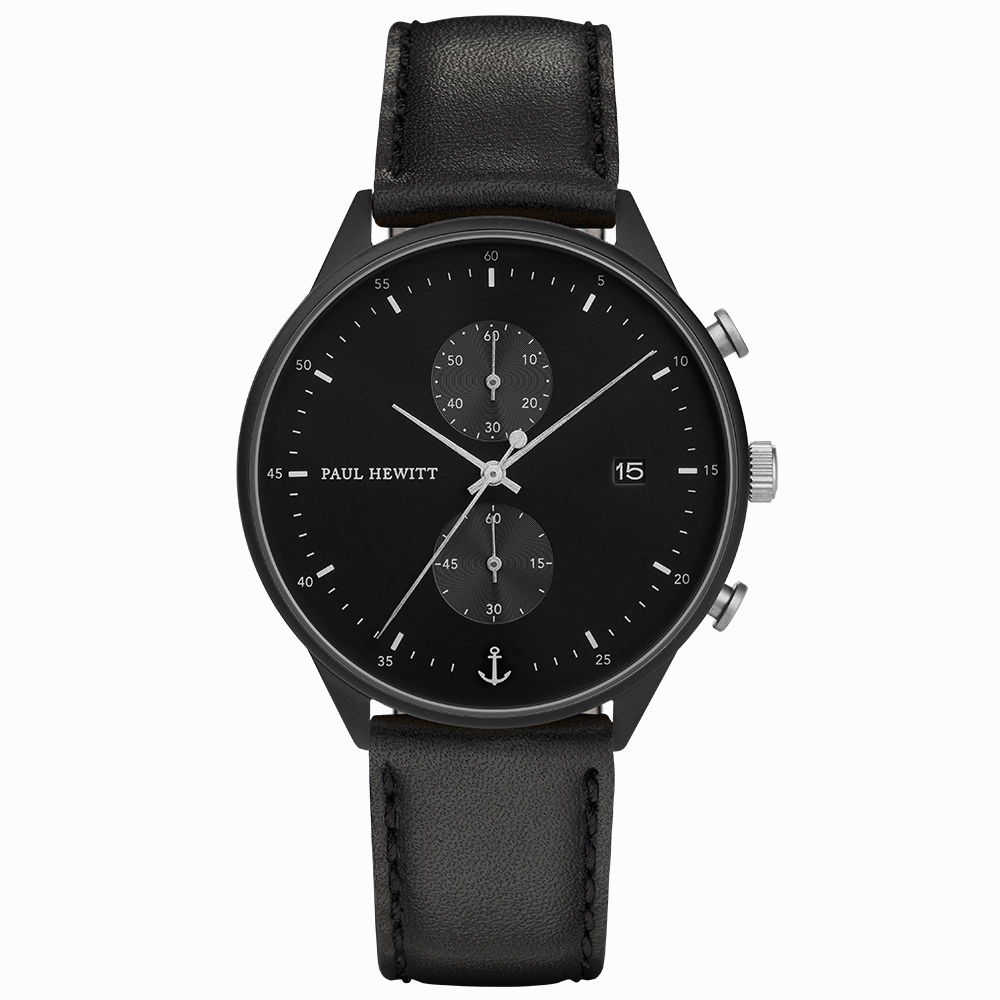 Paul Hewitt Chrono Black Sunray Watch