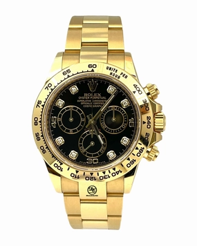 Pre-Owned Rolex Daytona 116508 Black Diamond Dial