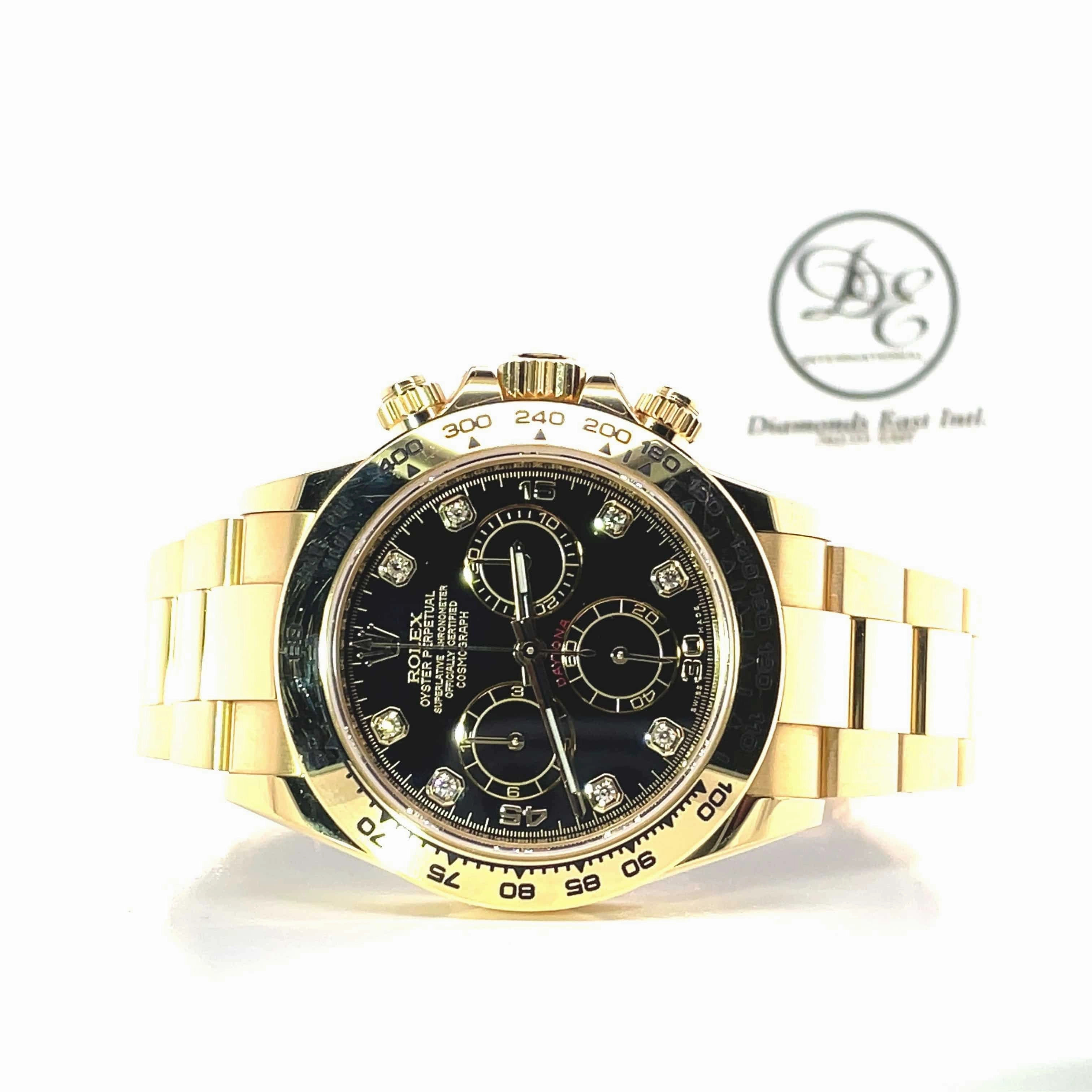Pre-Owned Rolex Daytona 116508 Black Diamond Dial
