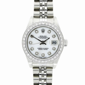 Pre Owned Rolex Lady Datejust Diamond Set Watch 69190 RW0619 Papers (1997)