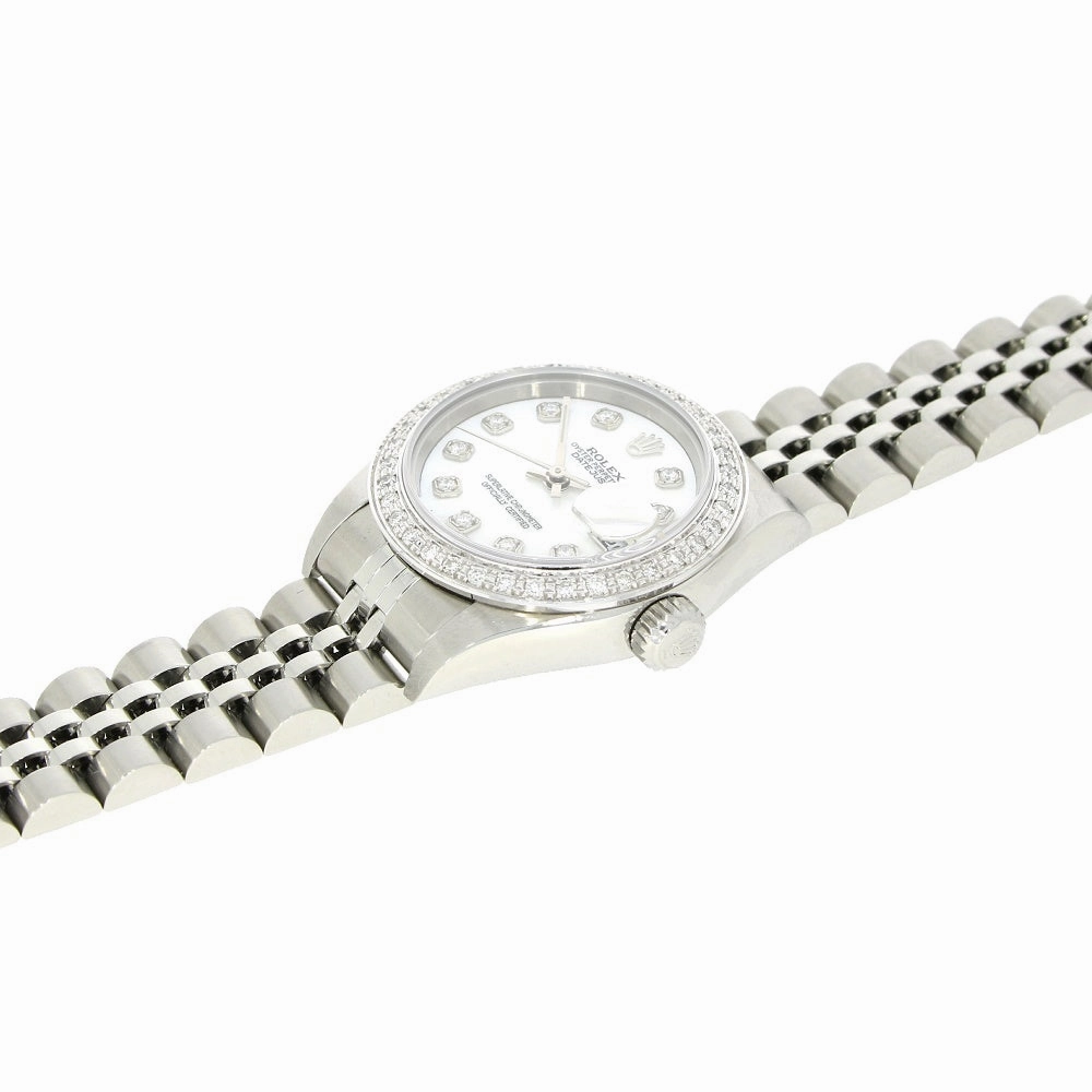 Pre Owned Rolex Lady Datejust Diamond Set Watch 69190 RW0619 Papers (1997)
