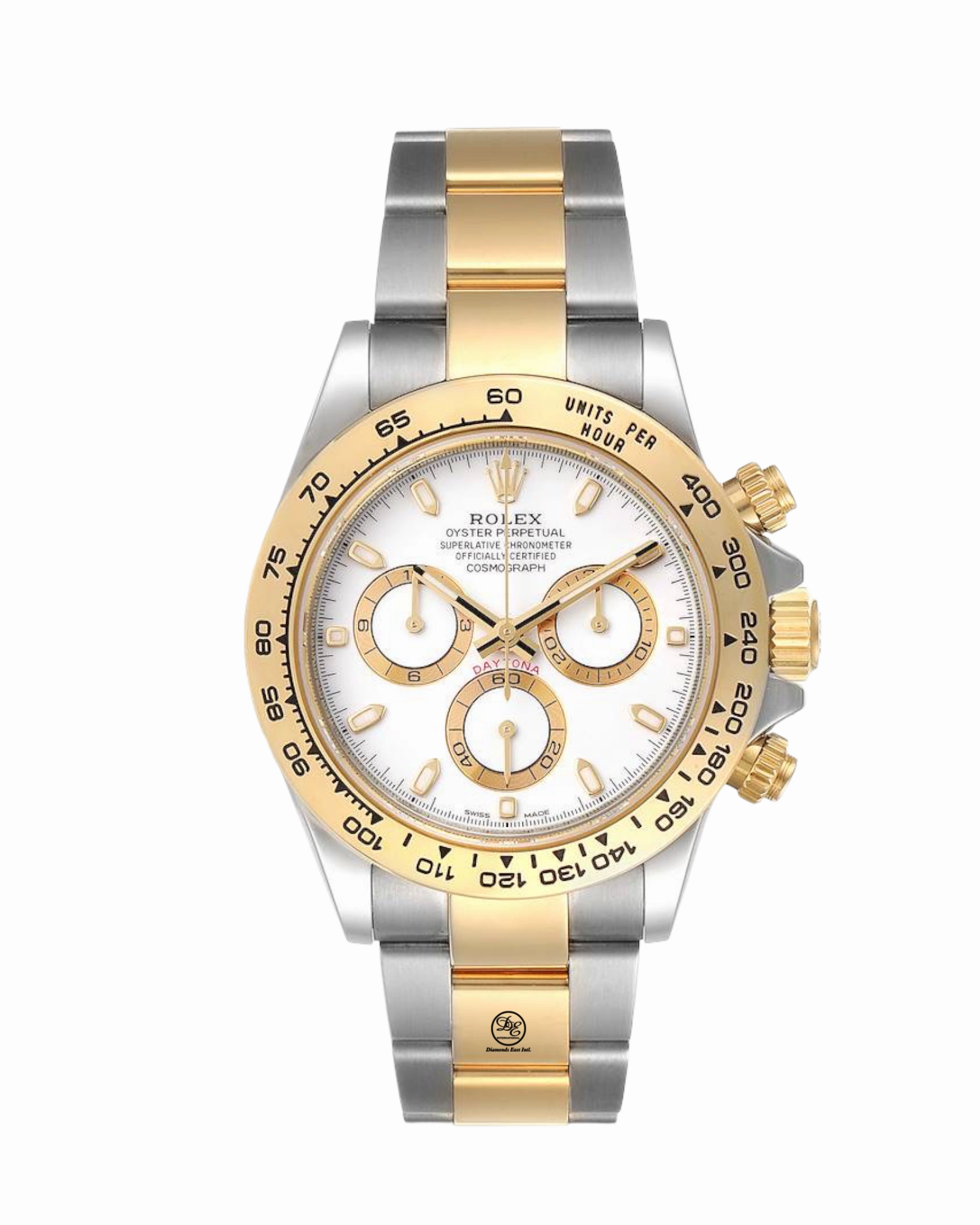 PreOwned Rolex Daytona 116503 White Dial Two Tone Box and Papers