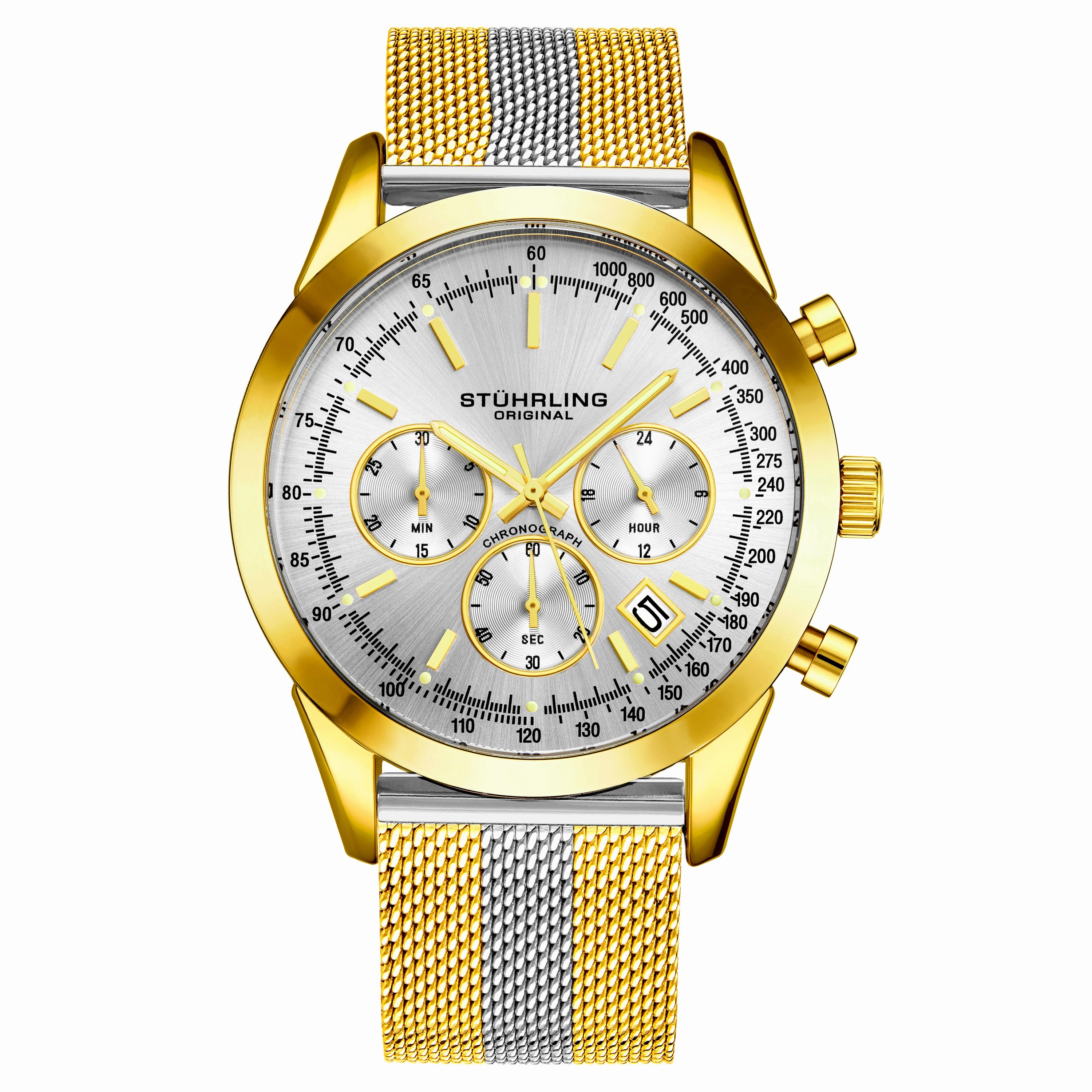 Preston 3975 Quartz 44mm Chronograph