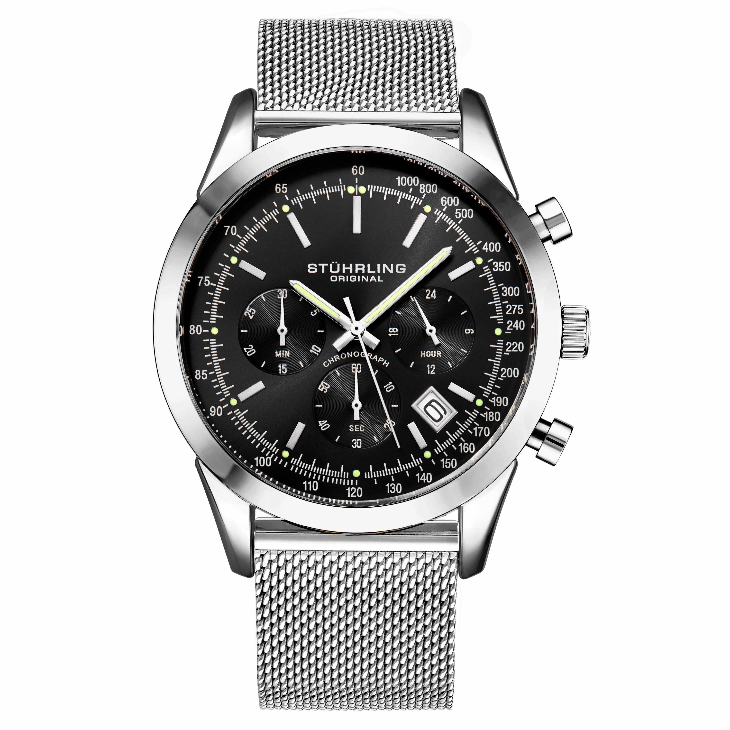 Preston 3975 Quartz 44mm Chronograph