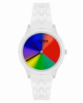 Prismatica? | 36mm, White Ceramic/Rainbow
