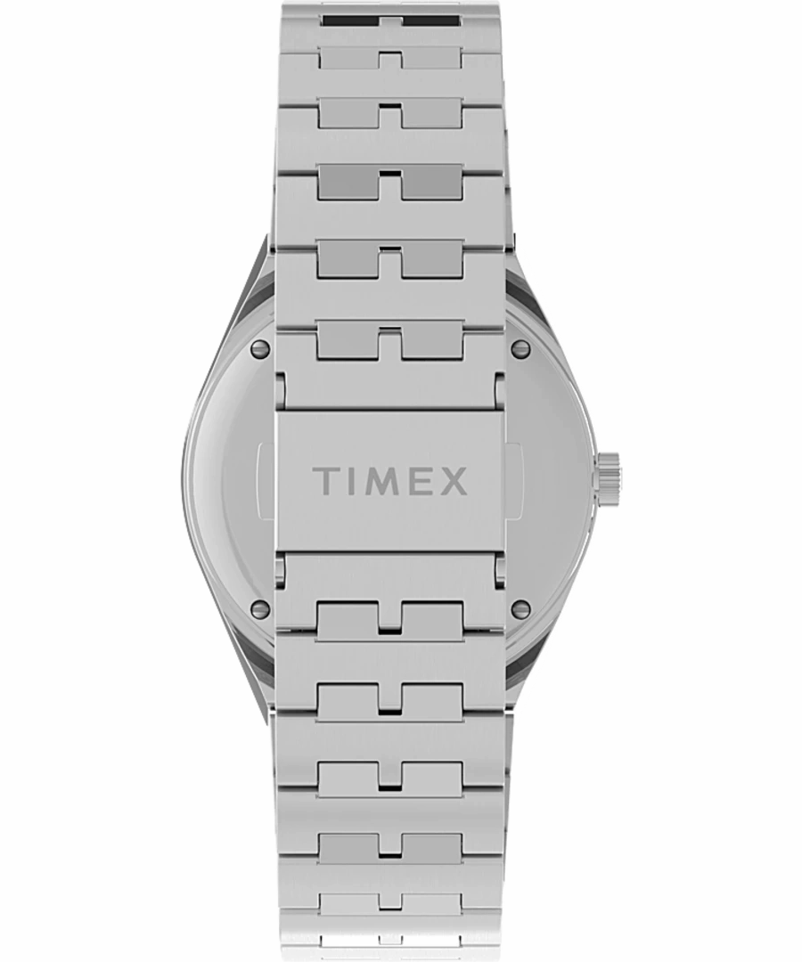Q Timex GMT 38mm Stainless Steel Bracelet Watch TW2V38000