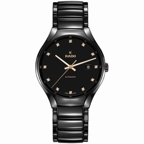 Rado Men's True  Black Dial Watch
