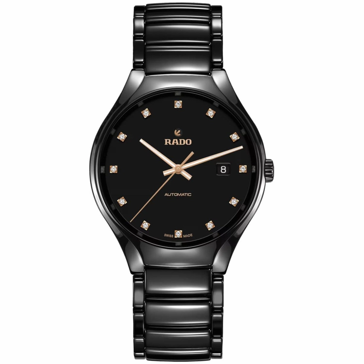 Rado Men's True  Black Dial Watch