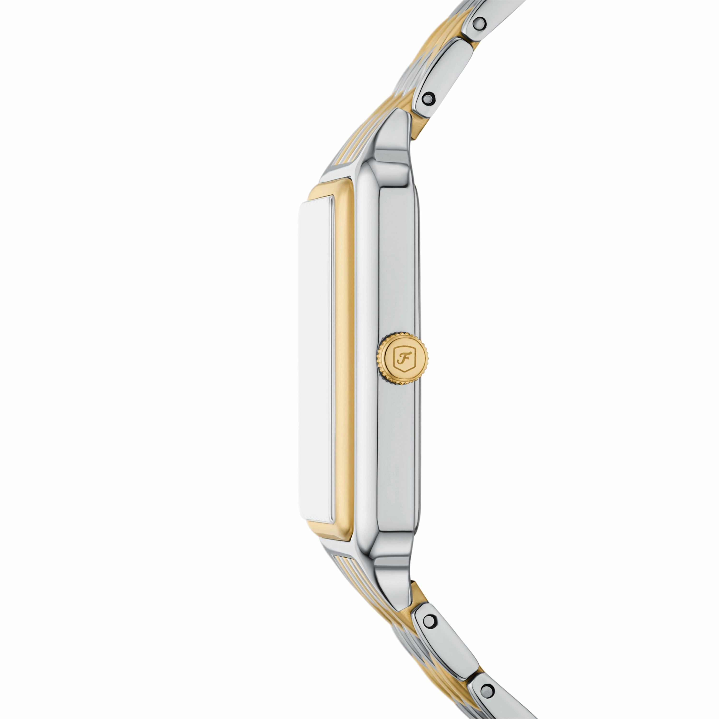 Raquel Sun Moon Multifunction Two-Tone Stainless Steel Watch