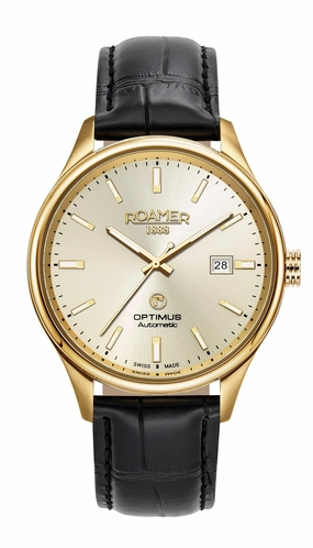 Roamer -983983 48 35 05 - OPTIMUS Leather Straps Automatic Watch for Men's