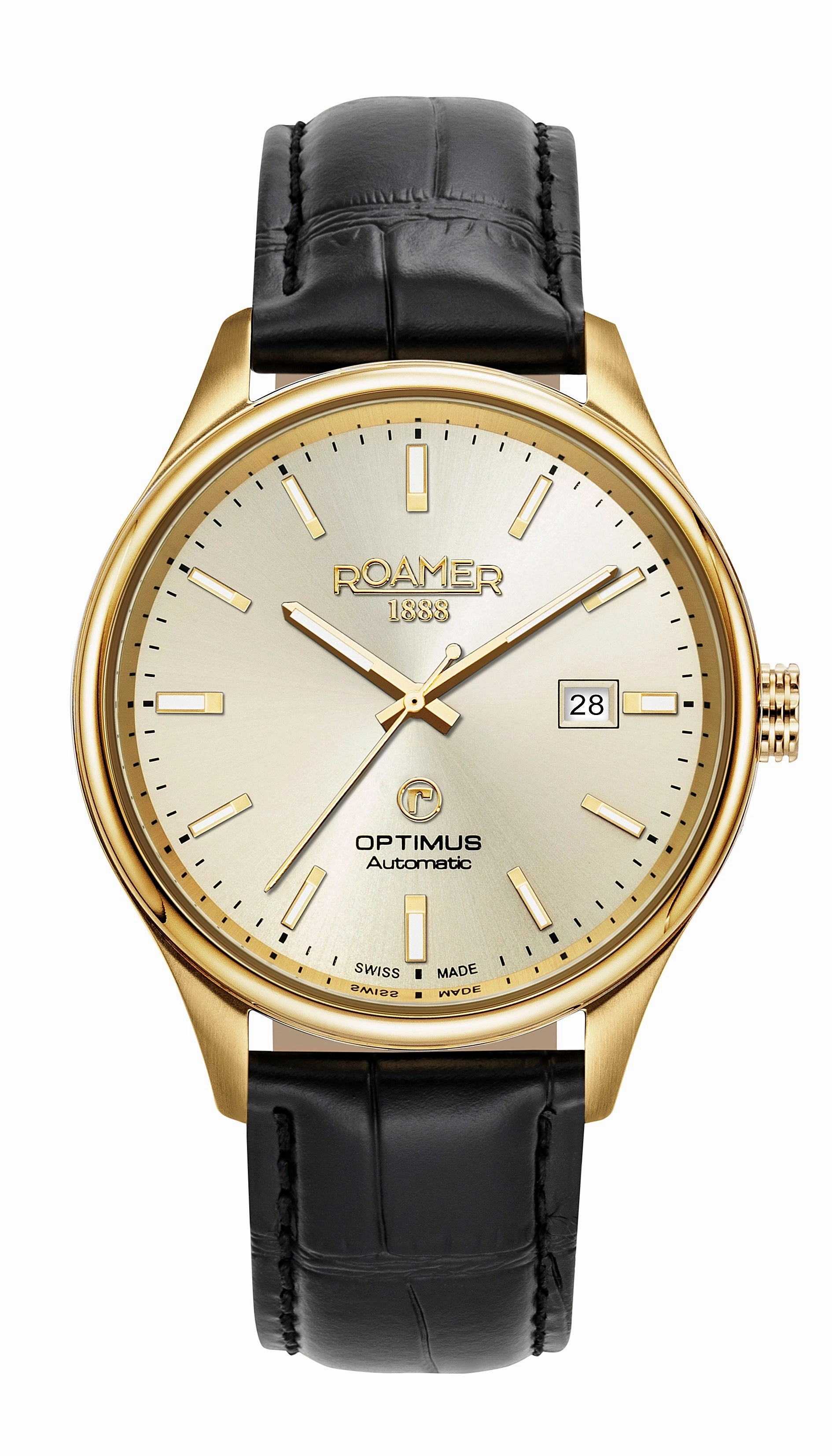 Roamer -983983 48 35 05 - OPTIMUS Leather Straps Automatic Watch for Men's