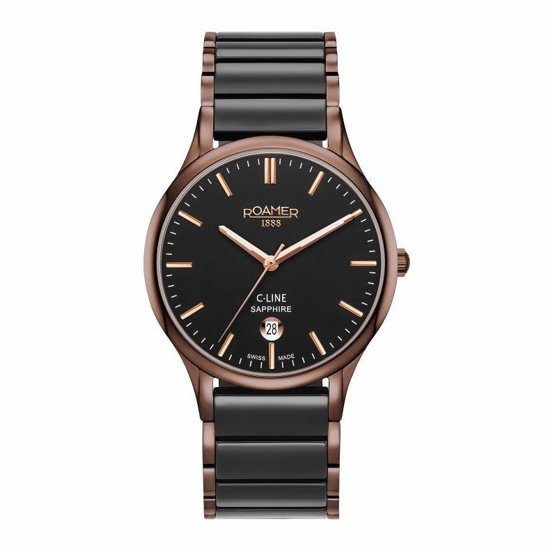 ROAMER - 658833 43 55 61 - MENS WRISTWATCH  CERAMIC