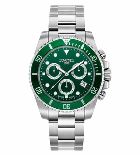 Roamer - 851837 41 75 20 - Deep Sea Chronograph Stainless Steel Watch For Men's