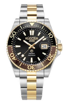Roamer - 986983 47 85 20 - PREMIER Automatic Stainless Steel Watch for Men's