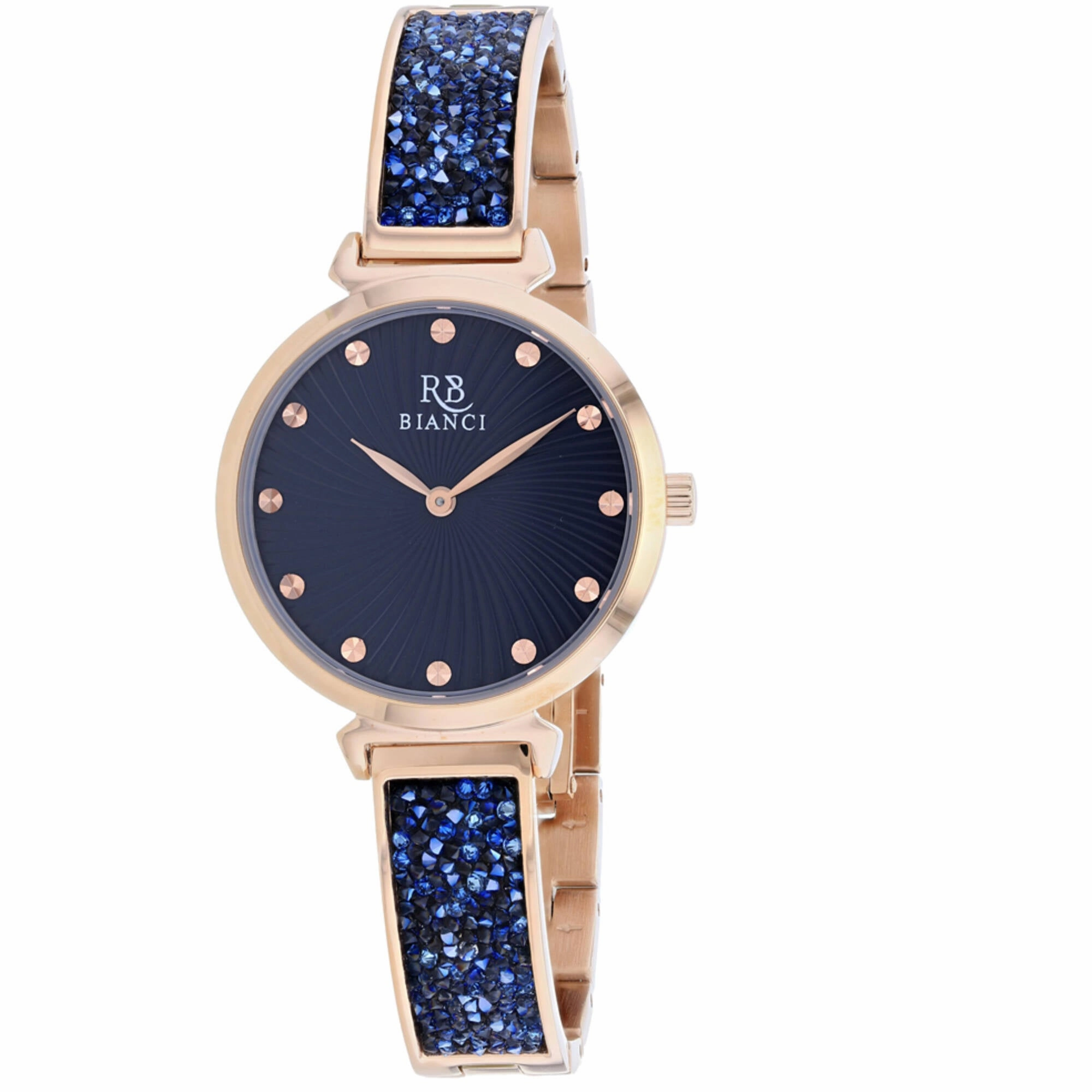 Roberto Bianci Women's Watch - Brillare Blue Dial Plated Steel Bracelet | RB0206