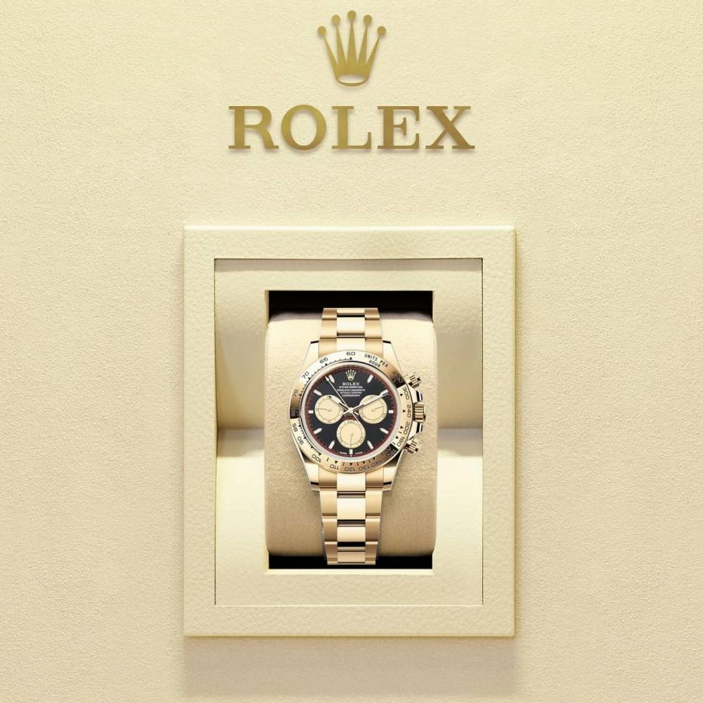 Rolex Cosmograph Daytona 40mm - Ref: 116528PNBK - Paul Newman Black & Champagne Index Dial, 18K Yellow Gold Oyster Bracelet Men's Watch
