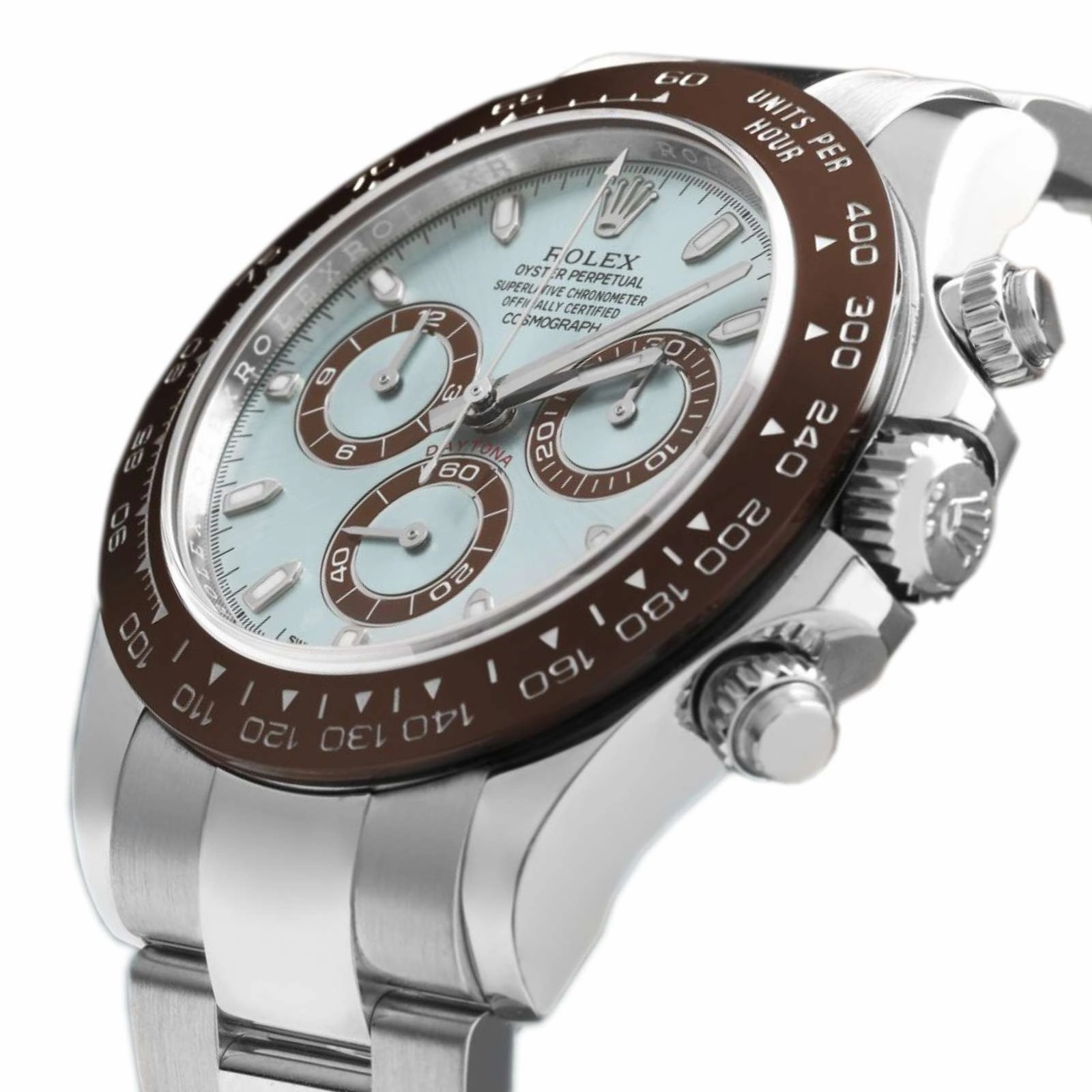 Rolex Cosmograph Daytona 40mm - Ref: 126506 - Ice Blue Index Dial & Ceramic Bezel, Platinum Oyster Bracelet Men's Watch
