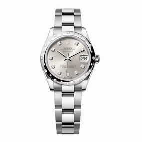 Rolex Datejust 31mm - Ref: 278344rbr-0031 - Silver Diamond Dial & Diamond Bezel, Stainless Steel Oyster Bracelet Women's Watch