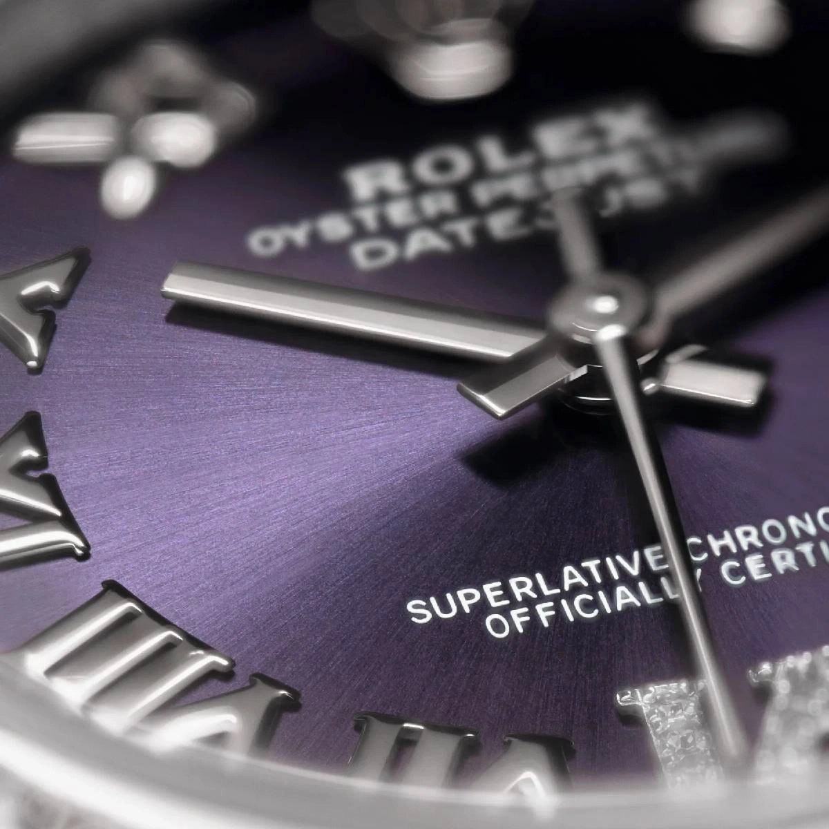 Rolex Datejust 31mm | Stainless steel bracelet | Aubergine dial Diamond bezel | Ladies Watch 278384rbr-0029