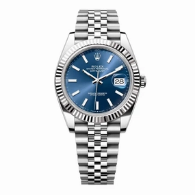 Rolex Datejust 41mm - Ref: 126334-0002 - Blue Stick Dial, Stainless Steel Jubilee Bracelet Men's Watch