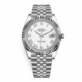 Rolex Datejust 41mm - Ref: 126334-0024 - White Dial, Stainless Steel Jubilee Bracelet Men's Watch
