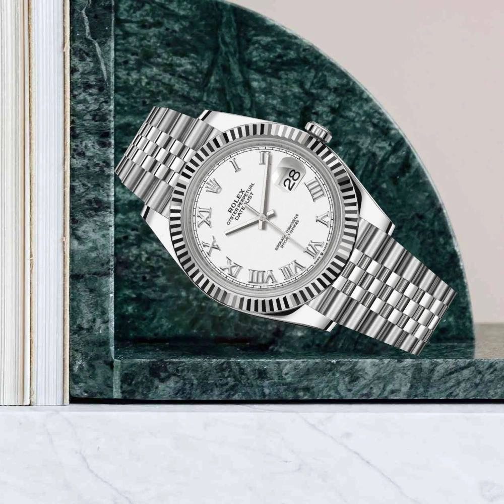 Rolex Datejust 41mm - Ref: 126334-0024 - White Dial, Stainless Steel Jubilee Bracelet Men's Watch