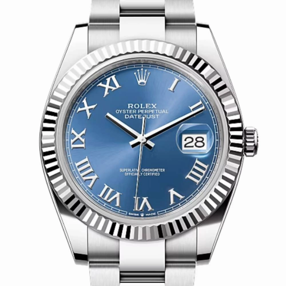 Rolex Datejust 41mm - Ref: 126334-0025 - Blue Dial, Stainless Steel Oyster Bracelet Men's Watch