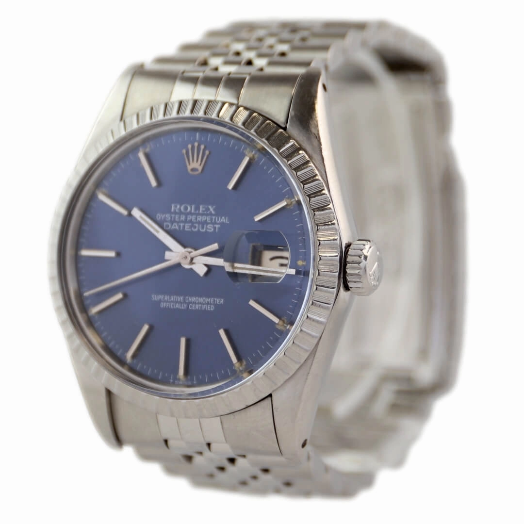 Rolex Datejust Ref. 16030, Rare Blue Sunburst Dial, 1981