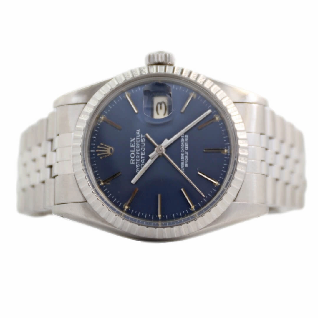 Rolex Datejust Ref. 16030, Rare Blue Sunburst Dial, 1981