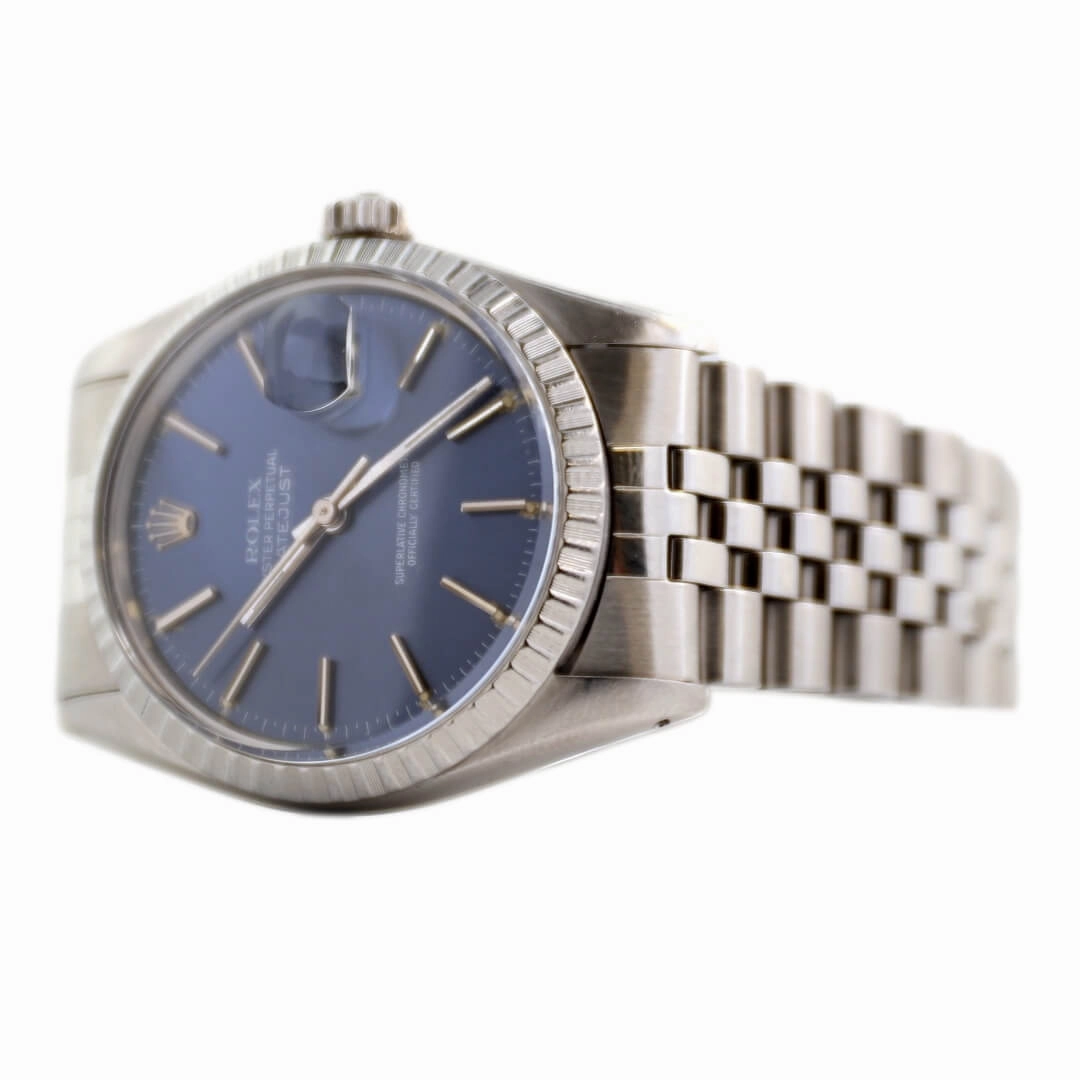 Rolex Datejust Ref. 16030, Rare Blue Sunburst Dial, 1981