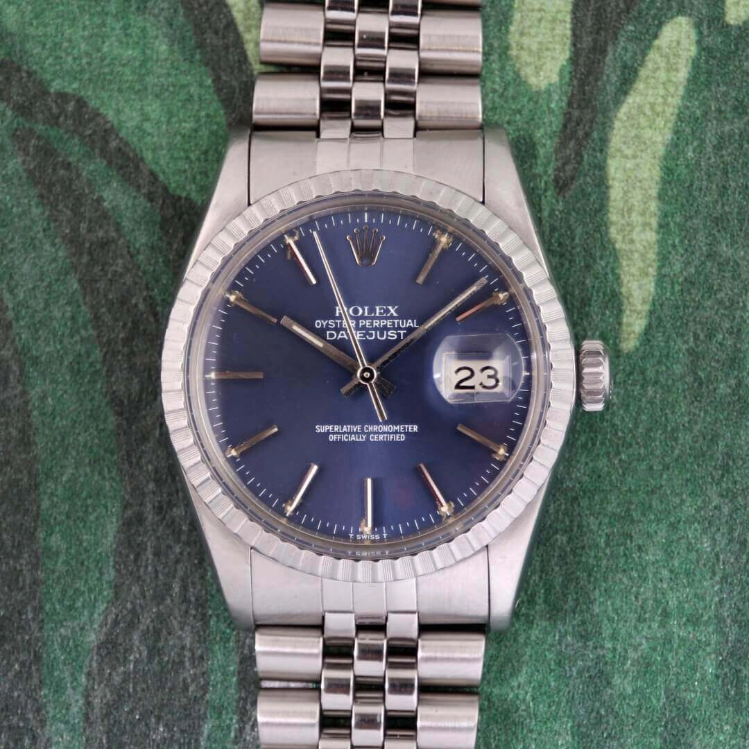 Rolex Datejust Ref. 16030, Rare Blue Sunburst Dial, 1981