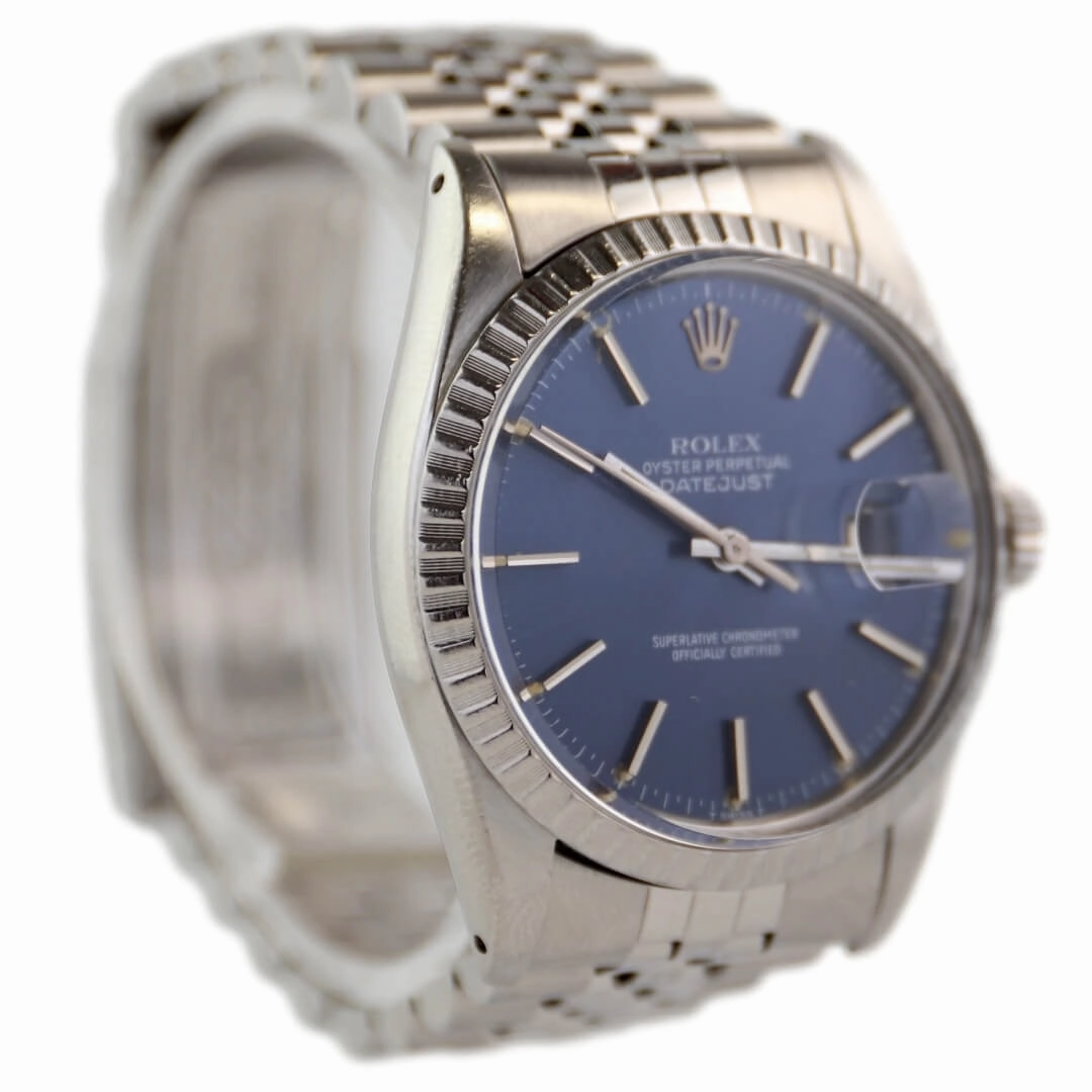 Rolex Datejust Ref. 16030, Rare Blue Sunburst Dial, 1981