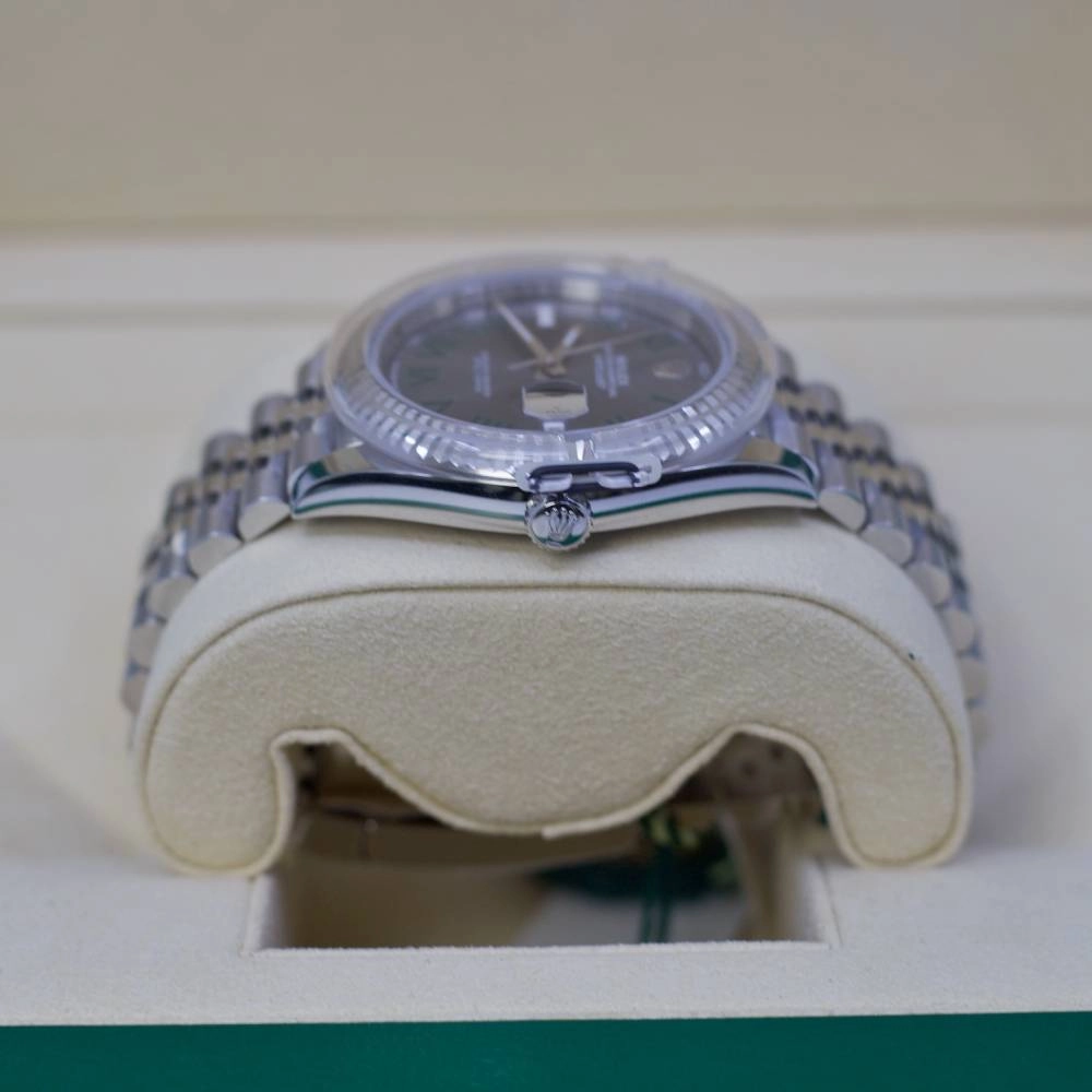 Rolex Datejust Wimbledon  41mm - Ref: 126334-0022 - Slate Grey Dial, Stainless Steel Jubilee Bracelet Men's Watch