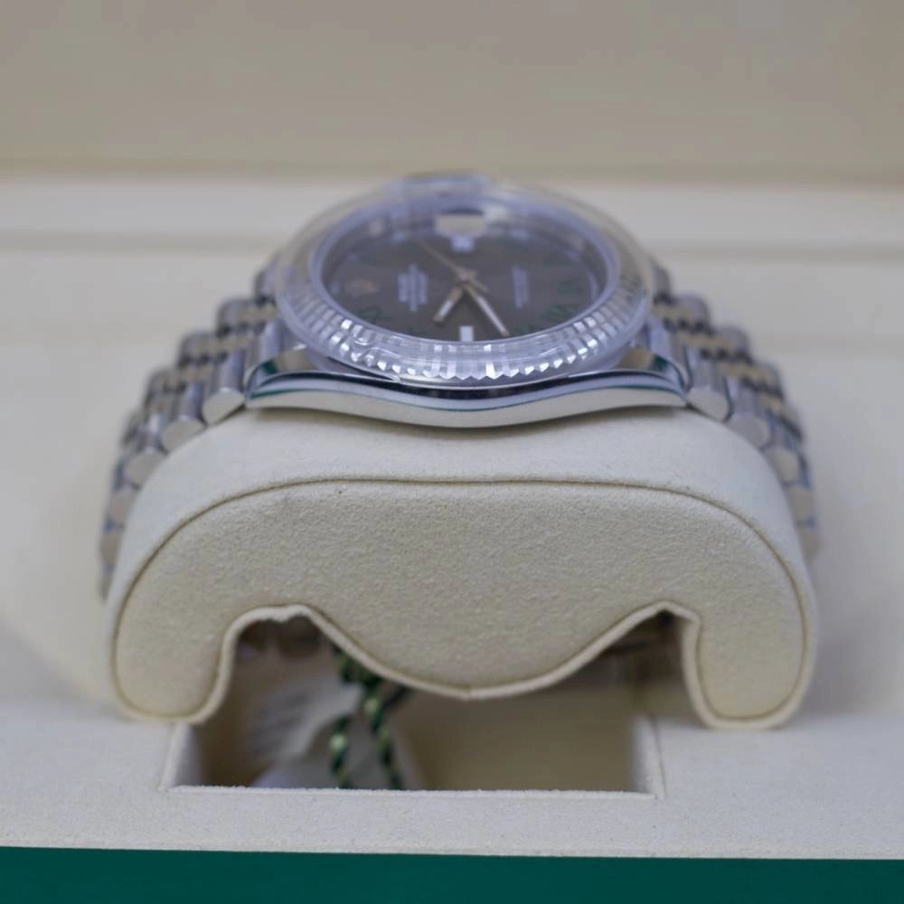 Rolex Datejust Wimbledon  41mm - Ref: 126334-0022 - Slate Grey Dial, Stainless Steel Jubilee Bracelet Men's Watch