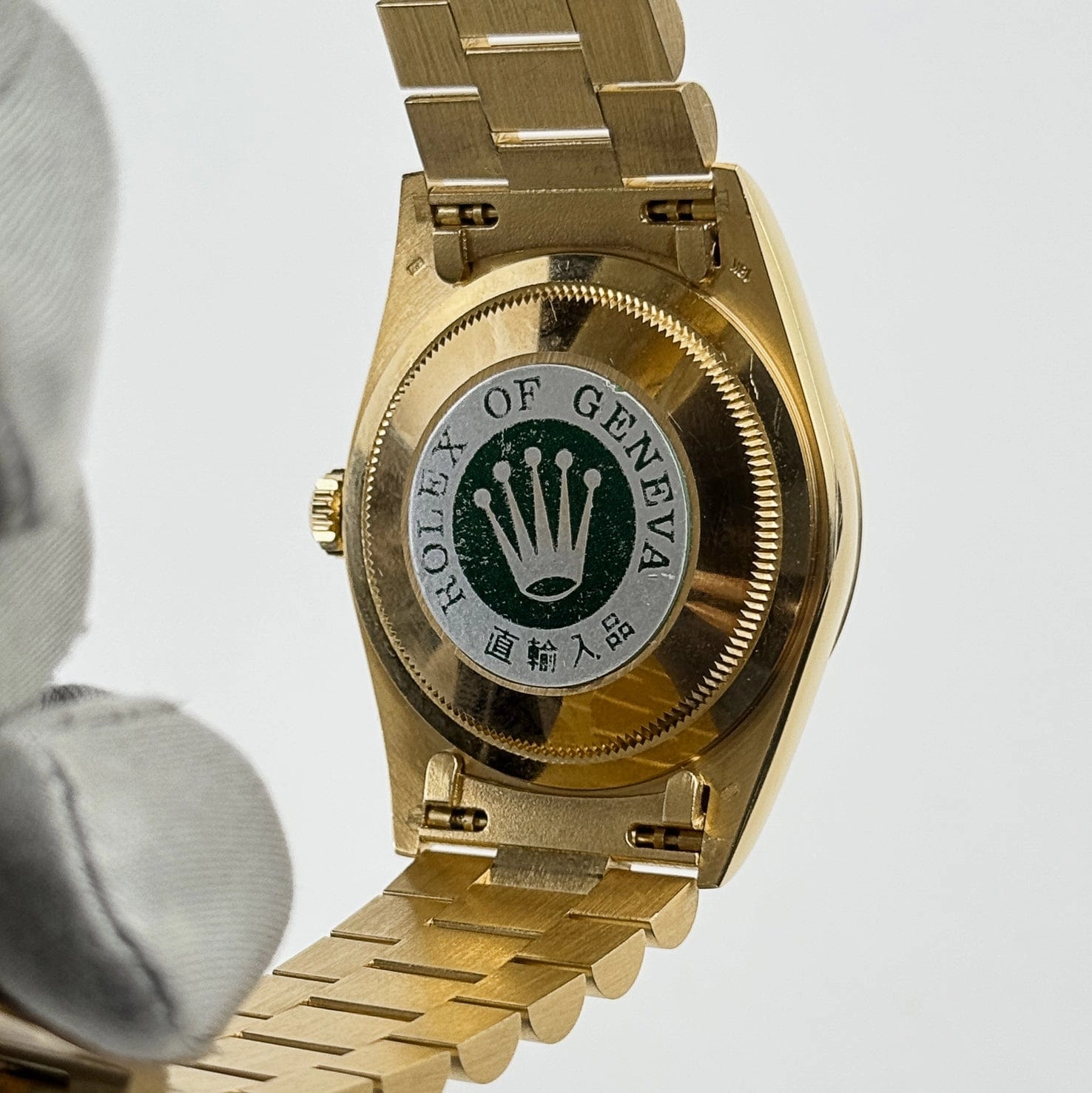 Rolex Day-Date 18238 Yellow Gold Carousel Diamond Dial Presidential Bracelet