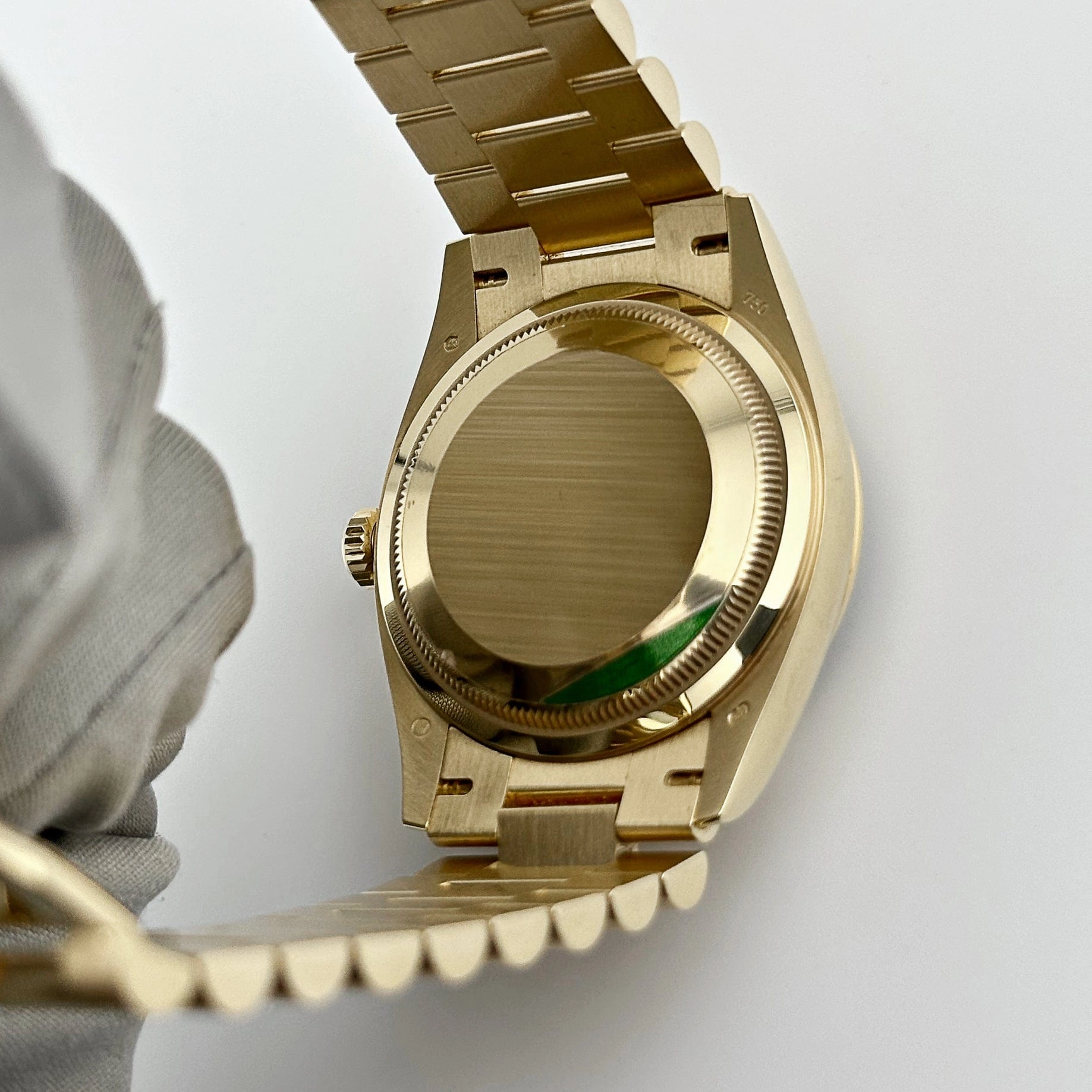 Rolex Day-Date 36 128238 Yellow Gold Green Ombr Diamond Dial