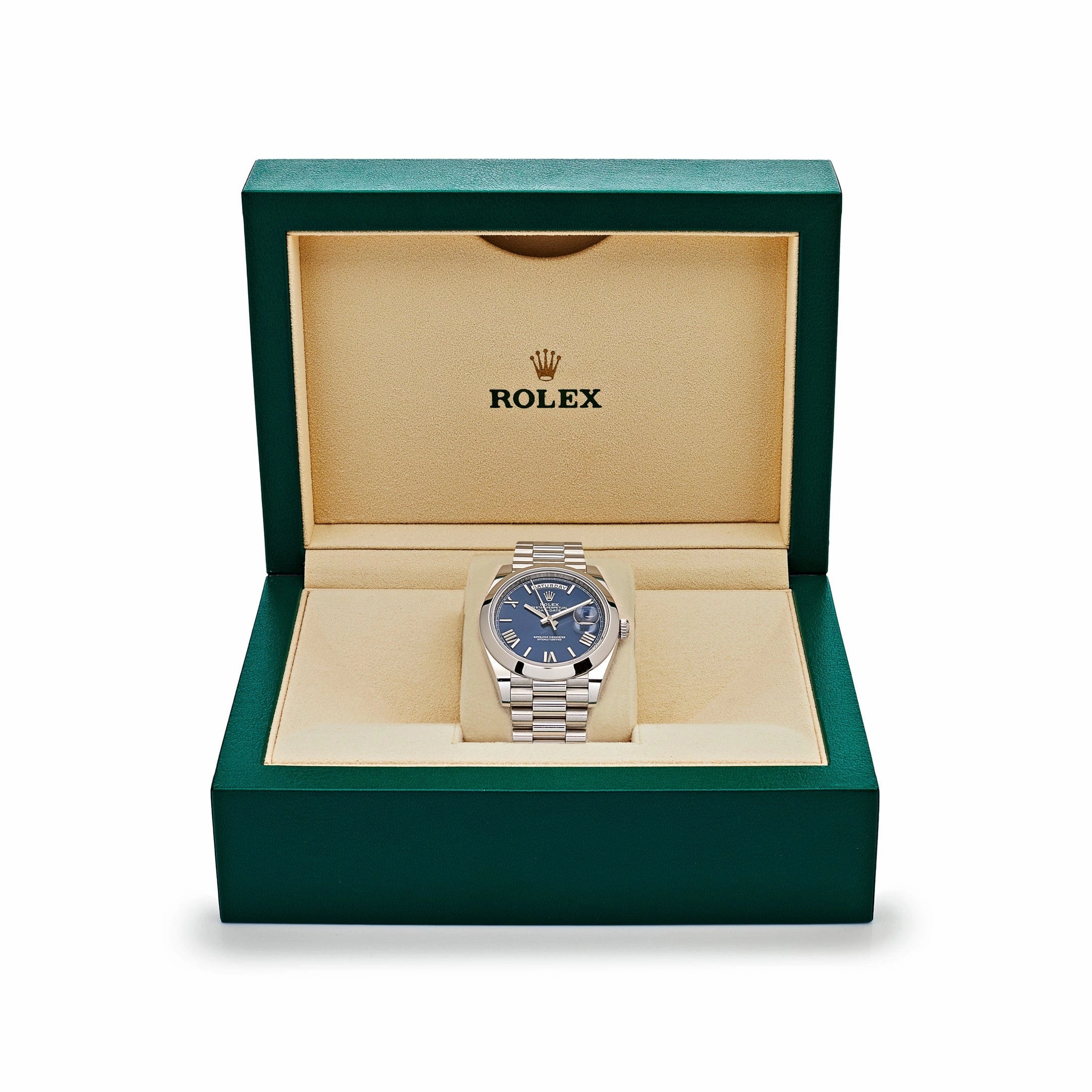 Rolex Day-Date 40 228206 Platinum Blue Dial (2022)