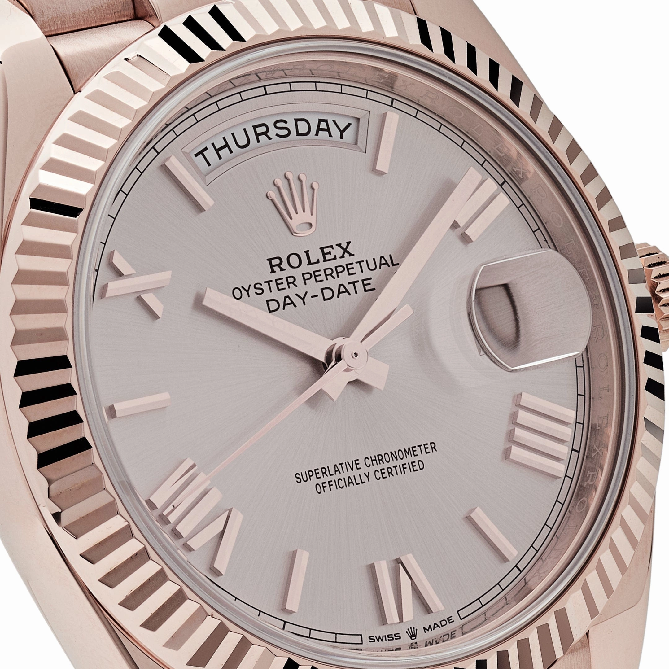 Rolex Day-Date 40 228235 Rose Gold Sundust Roman Dial (2023)