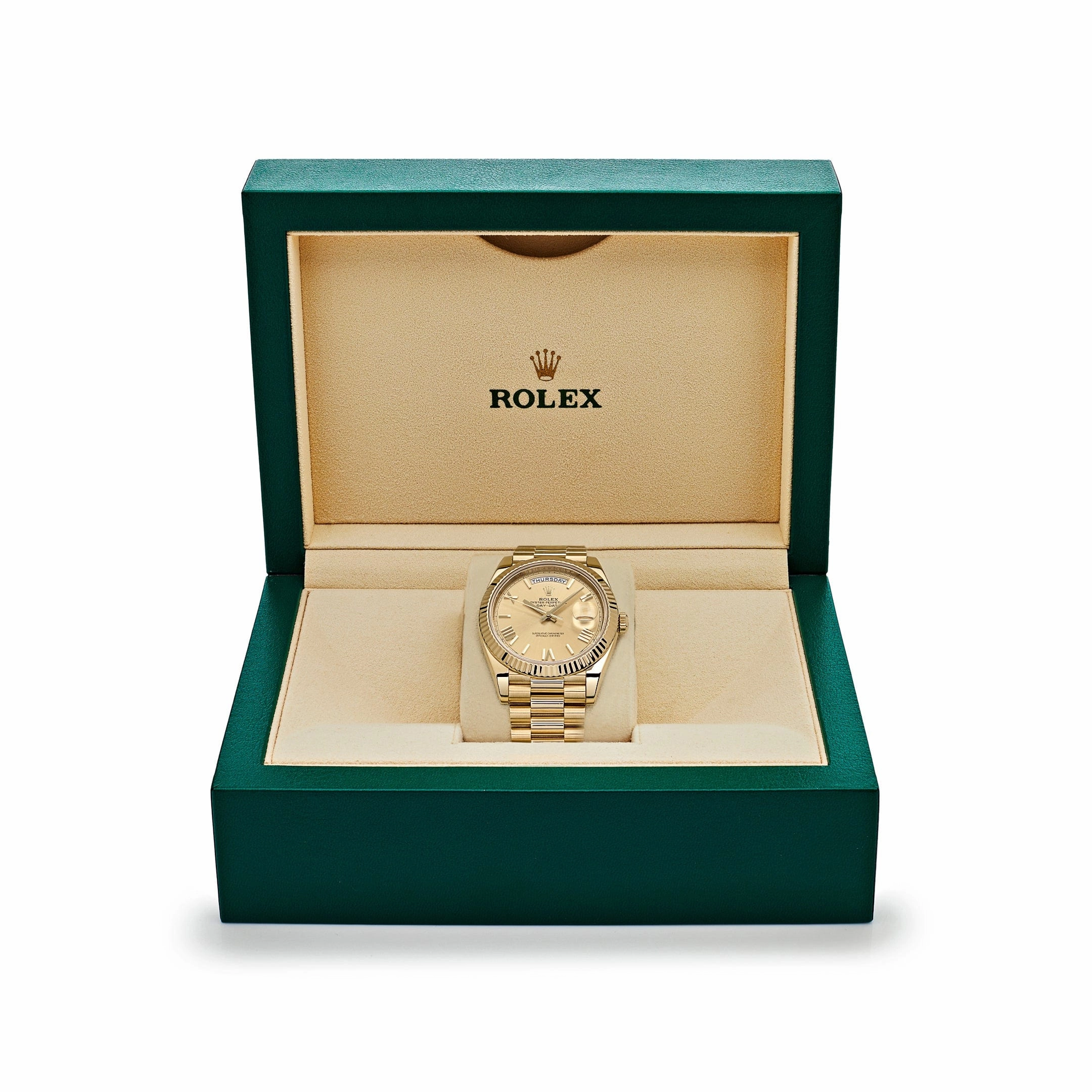 Rolex Day-Date 40 228238 Yellow Gold Champagne Roman Dial (2024)