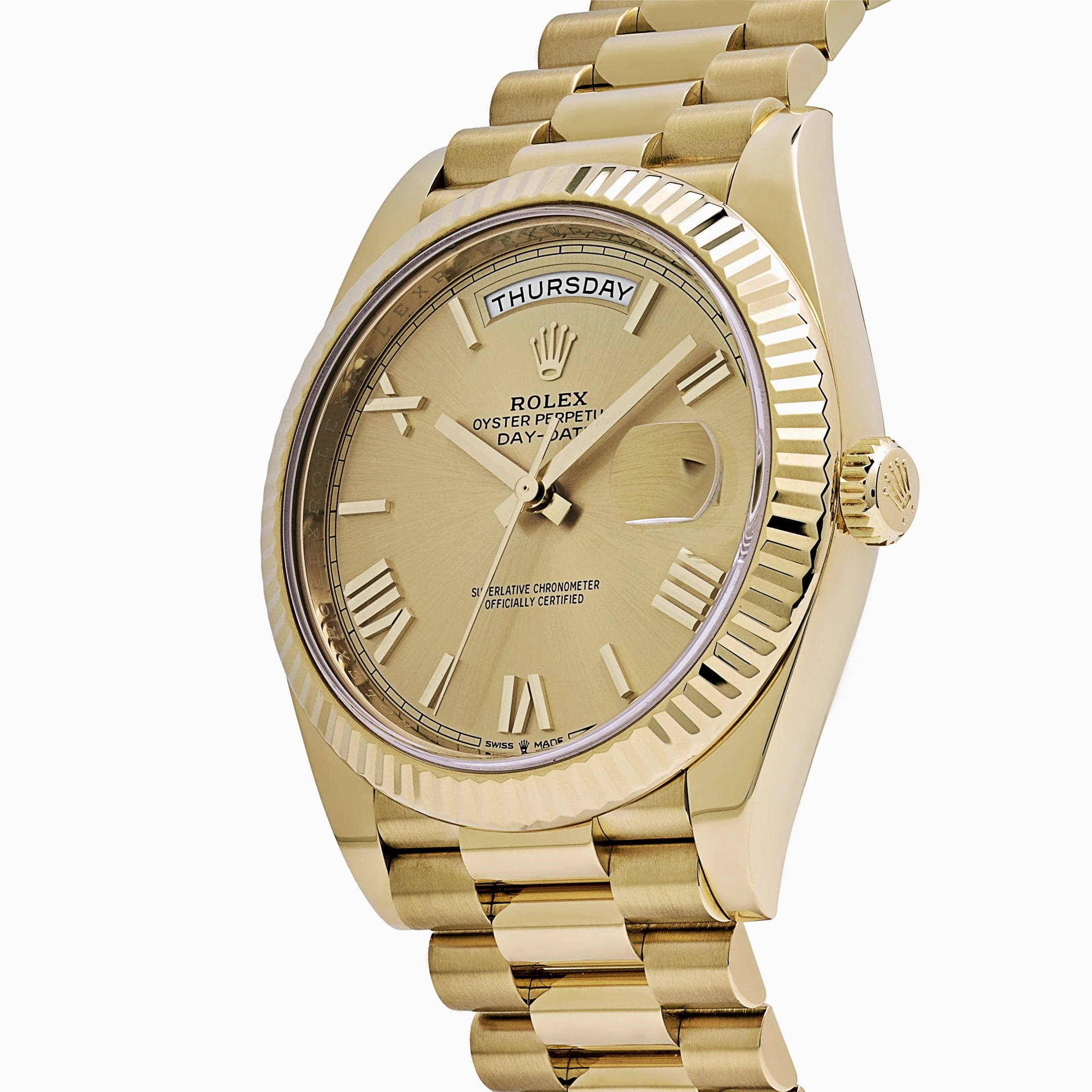 Rolex Day-Date 40 228238 Yellow Gold Champagne Roman Dial (2024)
