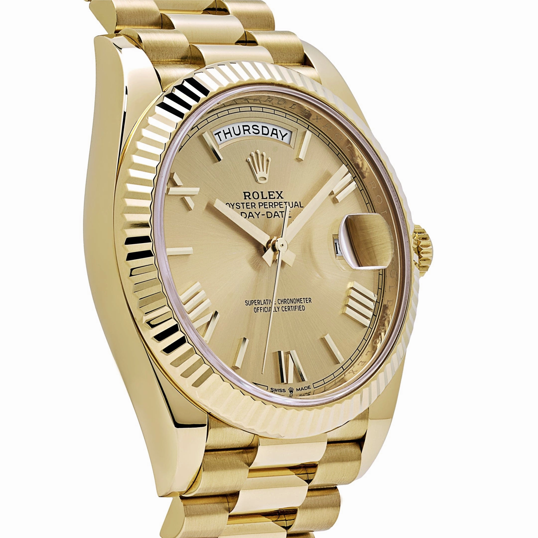 Rolex Day-Date 40 228238 Yellow Gold Champagne Roman Dial (2024)